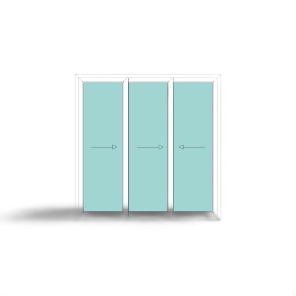 3 TRACK uPVC Sliding Windows